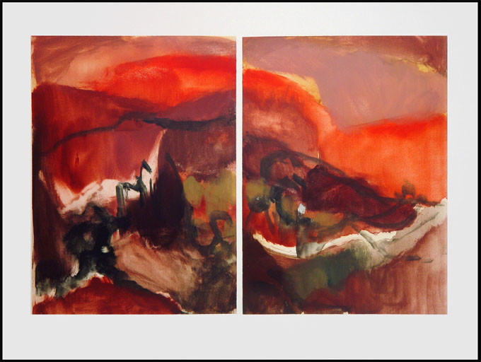 Monotype titled - Spanish Landscape, 1, 2007